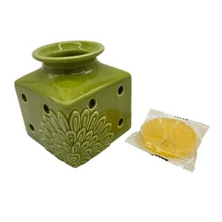 LUZ DE NOCHE CON DISEÑO SILUETA BOTANICA 8 CM