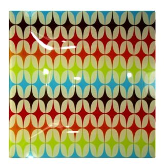 PLATO DE VIDRIO DECORATIVO 20 X 20 CM