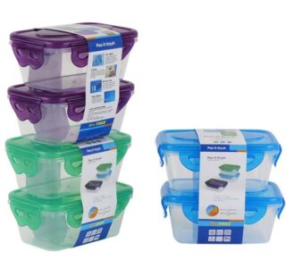 SET DE RECIPIENTE PLASTICO 2 PC 250 ML