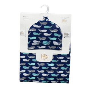 MANTA ENVOLTURA Y GORRO PARA BEBE -LITTLE CELEBRITY-