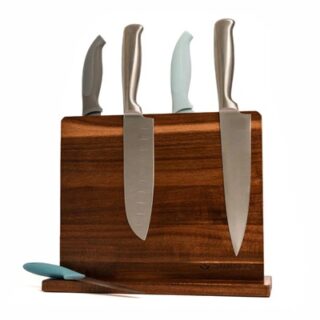 PORTA CUCHILLOS MAGNETICO DE MADERA 27 X 20 CM