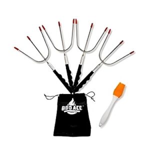 TENEDORES PARA BARBACOA BBQ ACE EXTENDIBLES 91 CM 4 pc