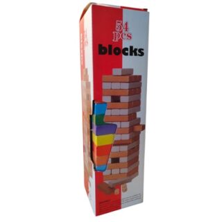 JUEGO DE JENGA DE MADERA 54 PC