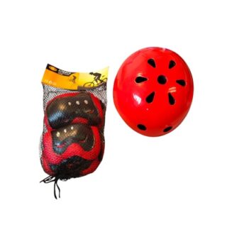 CASCO Y RODILLERAS PARA NIÑOS 5 PC