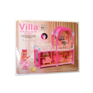 CASA DE MUÑECA CON ACCESORIOS Y LUZ 22 CM