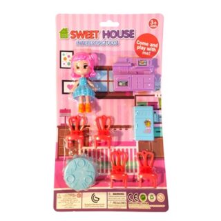 SET DE MUEBLES DE CASA SWEET HOUSE 9 PC