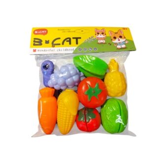 JUEGO DE COCINA DE FRUTAS Y VERDURAS 9 PC