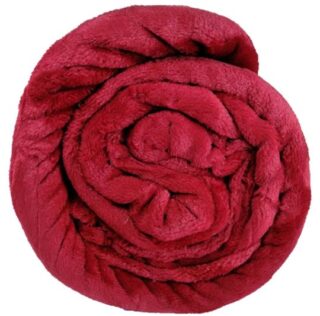 FRAZADA LOVES CABIN TWIN ROJO