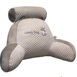 ALMOHADA PARA LECTURA COLOR GRIS DE 70 X 50 CM