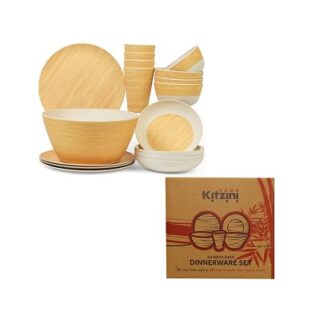 VAJILLA DE BAMBU 17 PC