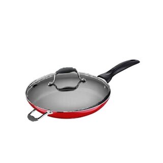 SARTEN DE 14 PULG CON TAPA DE VIDRIO