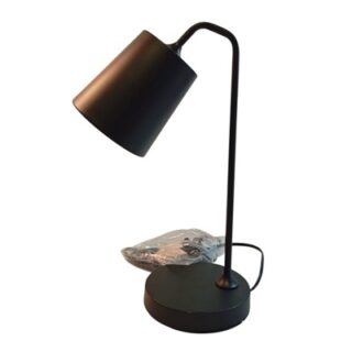 LAMPARA DE MESA COLOR NEGRA 120 V 44 CM