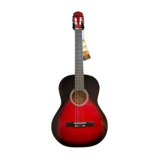 GUITARRA CLASICA SARA, 39", INCLUYE FUNDA, COLOR ROJO/NEGRO
