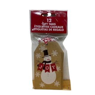 Etiquetas de Regalo Navideñas 12 Piezas