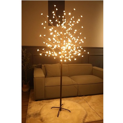 Árbol Navideño Decorativo con Luces LED de 136 cm