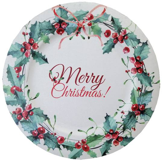 Set de Bajaplatos 6 Piezas 33 cm Navideño