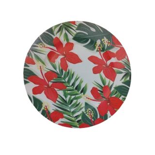 Set de Bajaplatos Floreados 6 Piezas 33 cm