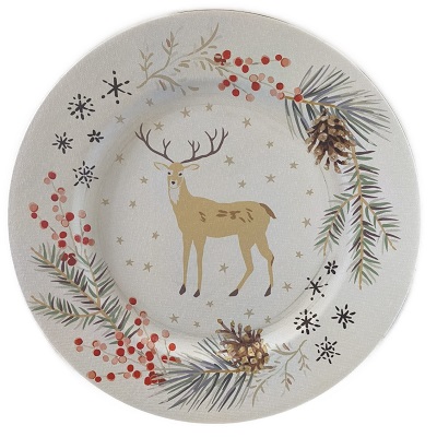 Set de Bajaplatos Diseño Navideño 6 Piezas 33 cm