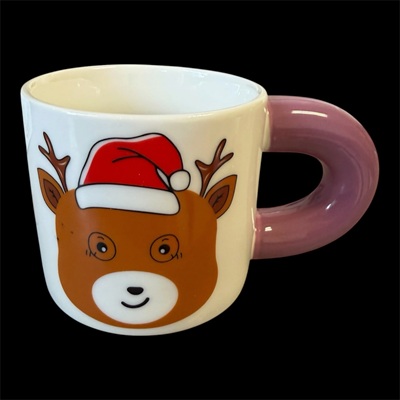 Taza Navideña de Cerámica de 12 cm
