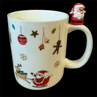 Taza Navideña de Cerámica de 12 cm