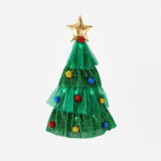 Sombrero de Árbol Navideño con Luces 31.8 x 43.2 cm