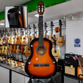 GUITARRA ELECTROACÚSTICA, 39″, INCLUYE FUNDA Y PUA, COLOR NARANJA